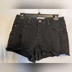 Mudd FlxStretch Black Distressed Jean Shorts Sz. 11